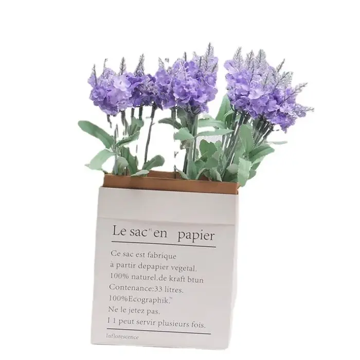 10 têtes de fleurs artificielles de lavande