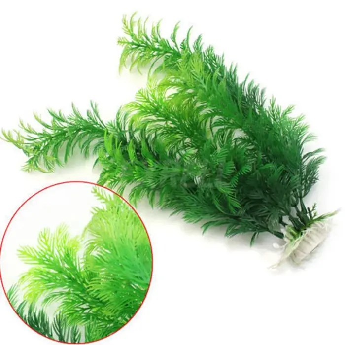 Mauvaises Herbes d'Eau Artificielles pour Simulation d'Aquarium