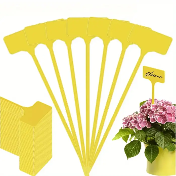 Étiquettes de plantes de jardin en plastique de Type T