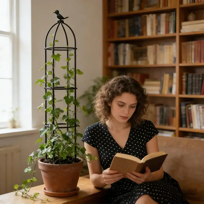 Treillis de support pour plantes en pot