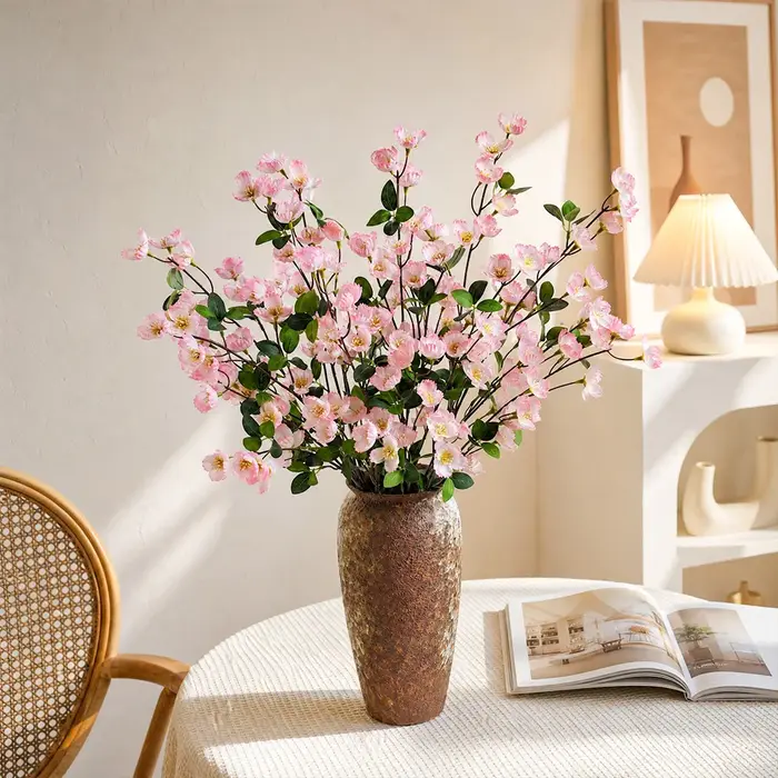 Bouquet de fleurs artificielles en soie