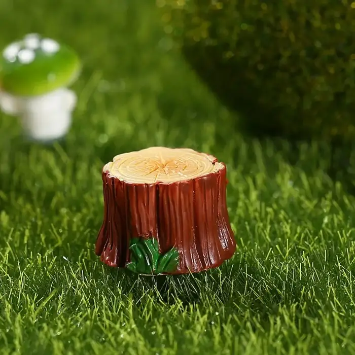 Accessoires en résine, Simulation mignonne de souche d'arbre