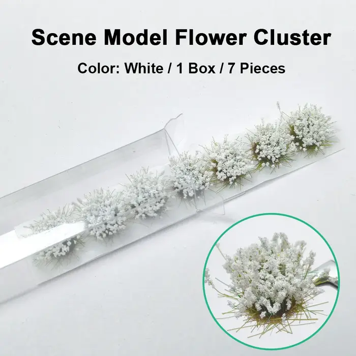 14 bouquets de fleurs miniatures artificielles pour la création de modèles DIY/aménagement de trains