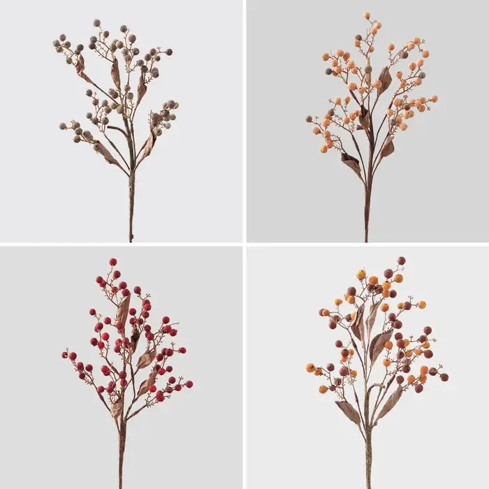 Bouquet de fruits de houx d'automne 40CM