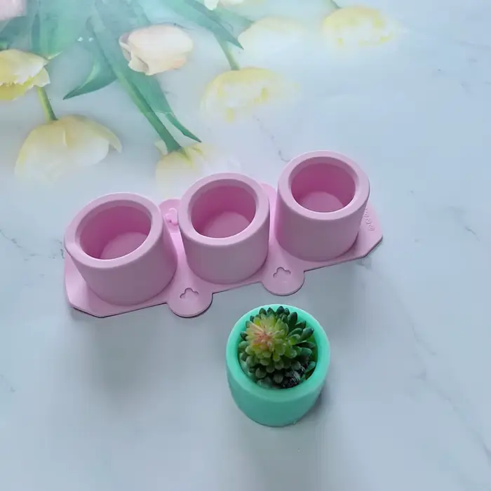 Moule en silicone pour pots de plantes succulentes