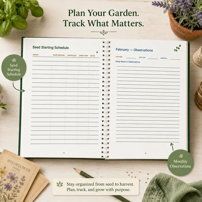 Carnet de Jardinage et Planificateur de Récolte A5 – Agenda
