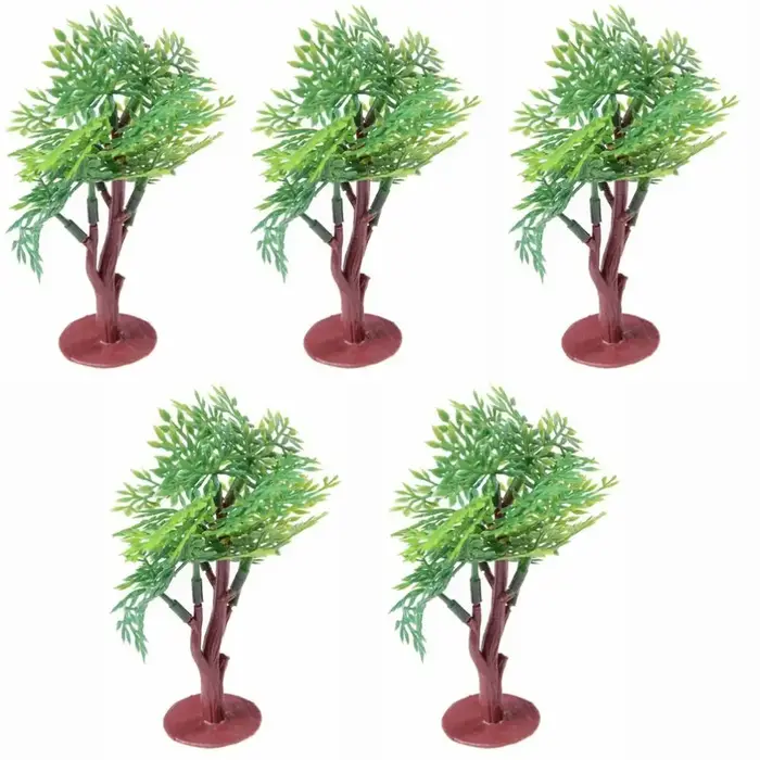 Arbres scène décoration Figurines miniatures Micro-paysage faux arbre Pot de fleur ornements modèle ornement