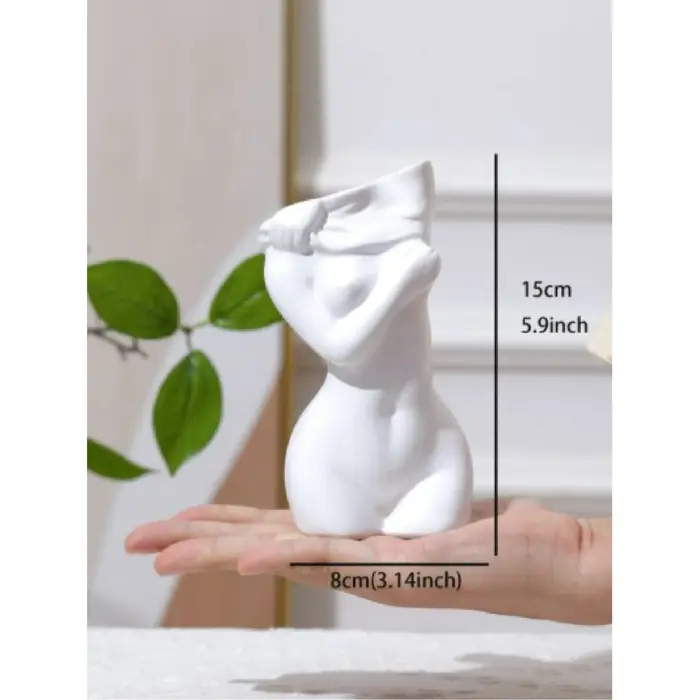 Vase en résine de règle nordique, sculpture de corps féminin en céramique, vase pendentif, décor de 