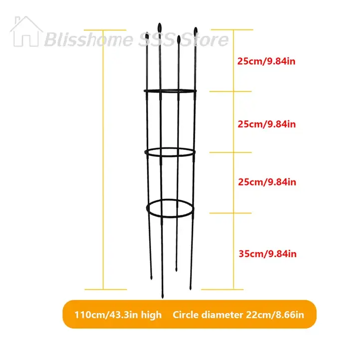【S】1 ensemble de cages de soutien pour plantes grimpantes
