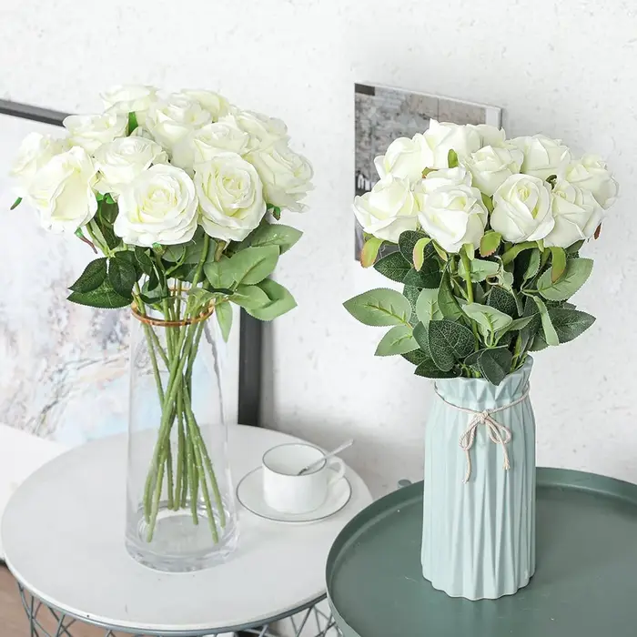 Fleurs artificielles Soie Rose Festival Décor À La Maison Bonsaï Chambre De Mariage Couronne De Mariée Bouquet En Plein Air Cour Garden Party Bricolage GiftBox