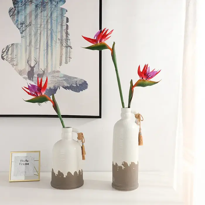 Fleur artificielle petit oiseau du paradis 80CM