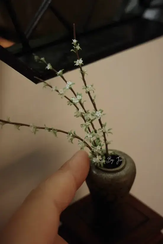 Plantes miniatures en argile faites à la main - Verres de lys