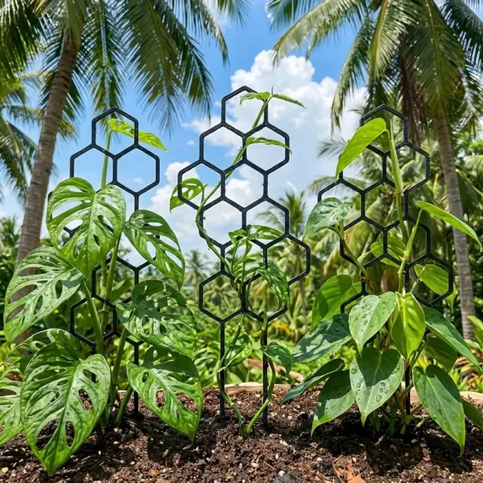 2 pièces Treillis alvéolé pour plantes grimpantes
