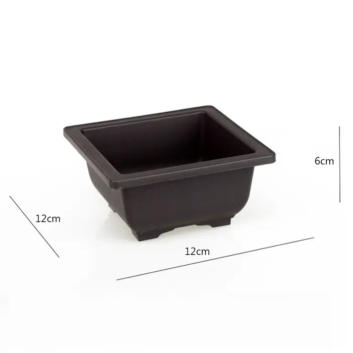 Pot de fleur en plastique pour plantes succulentes, bol de bonsaï, bassin de pépinière, fournitures 