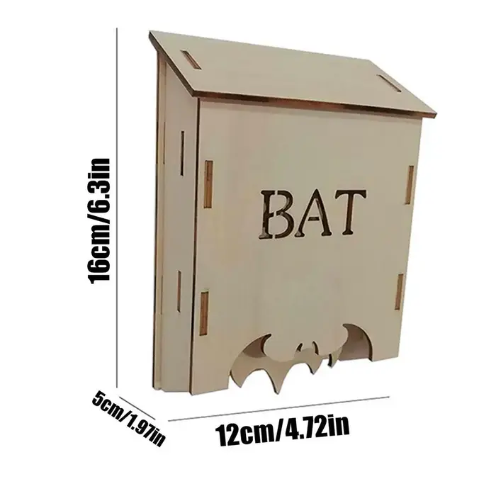 Abri pour chauves-souris en bois pour jardin, habitat animalier, pour jardiniers, propriétaires, ama