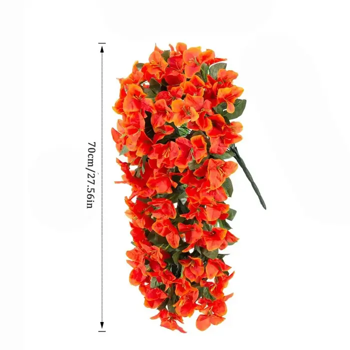Bougainvilliers artificiels réalistes résistants aux UV, fausses fleurs en soie, plantes longues et tombantes pour décoration estivale, lianes de bougainvilliers