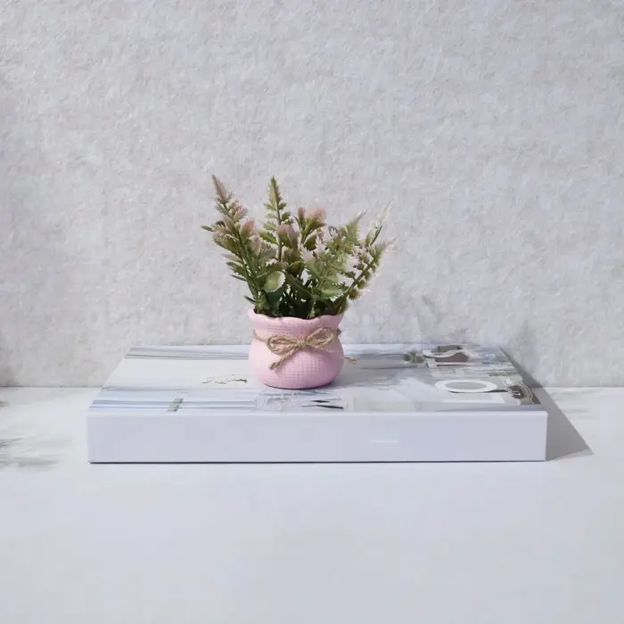 Mini plantes artificielles en pot de fleurs série rose, 1 pièce, décoration de maison, bureau/bureau