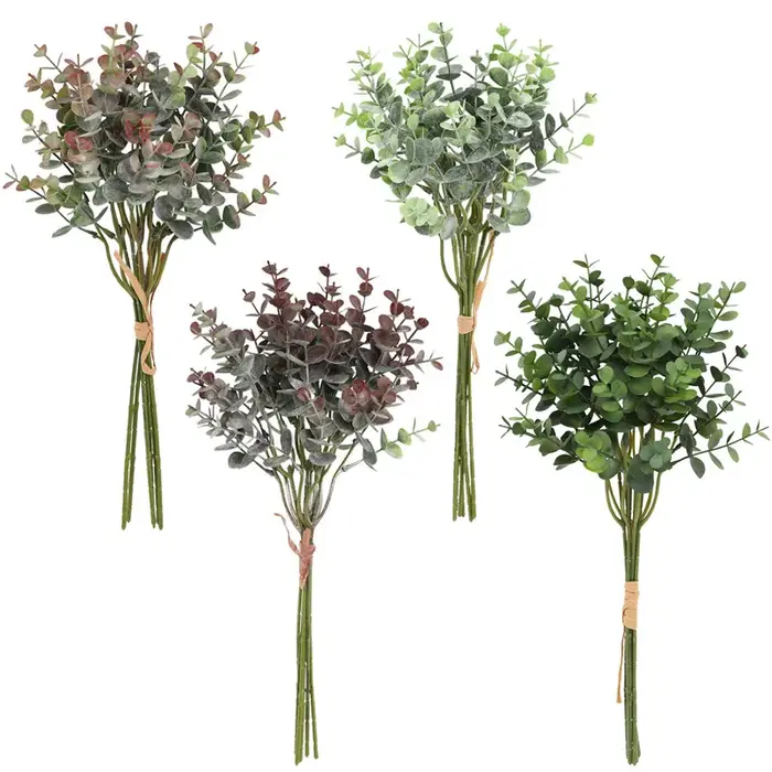 Bouquet de plantes artificielles en feuilles d'eucalyptus