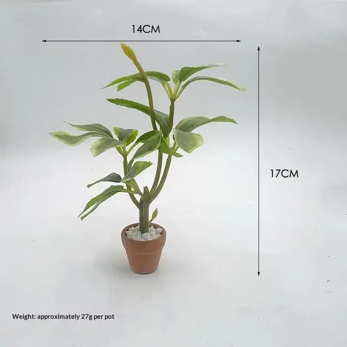 Mini pot en terre cuite, modèle de plante artificielle en pot, décor de scène de jardin pour maison 