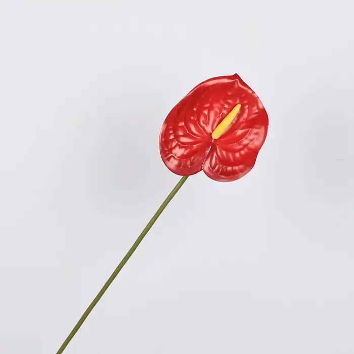 Plantes en pot de lys de paix d'anthurium artificiel de 22.4 pouces, petite décoration de maison, Ar