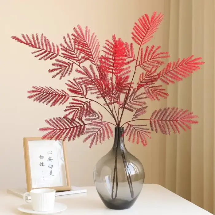 Plante de Mimosa Artificielle pour Centre Commercial Rustique