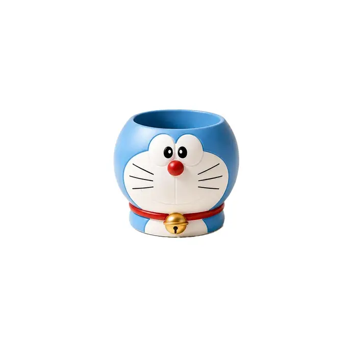 Pot de fleurs succulentes Doraemon, pot à plantes kawaii, mini pot de plantes d'intérieur, décoratio