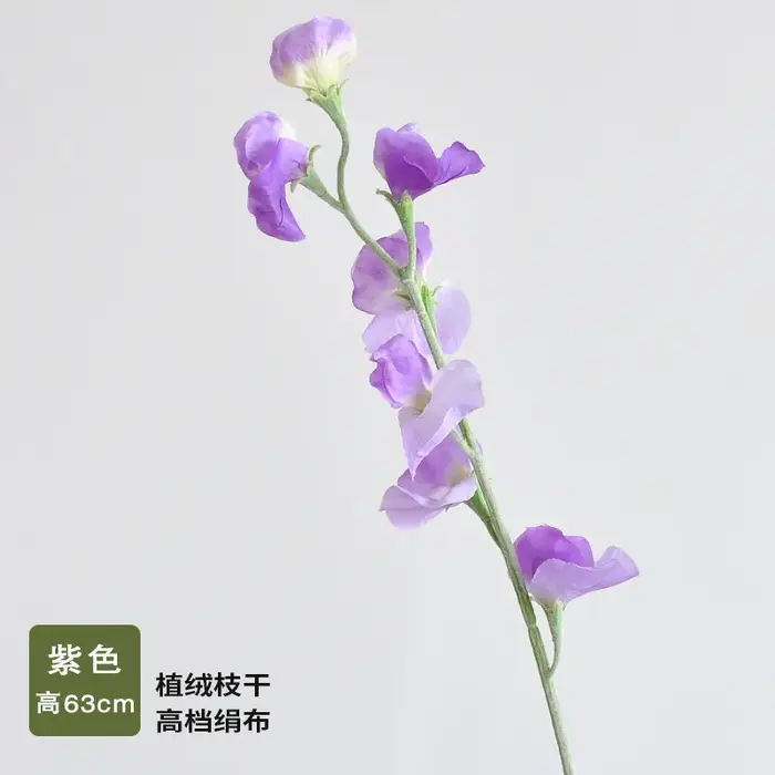 Bouquet de fleurs artificielles de pois