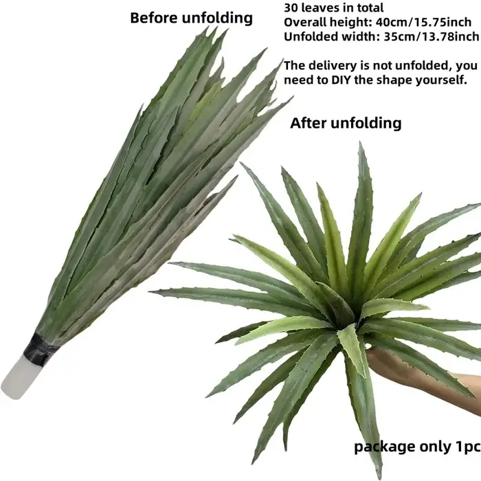 Plante artificielle en pot d'aloès et d'agave