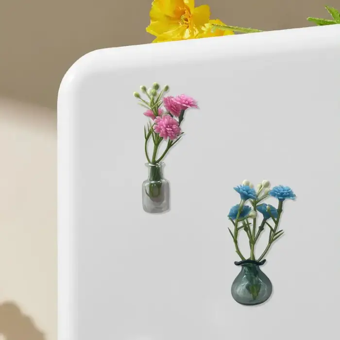 Mini-vases magnétiques pour réfrigérateur – Adorables petits pots en verre