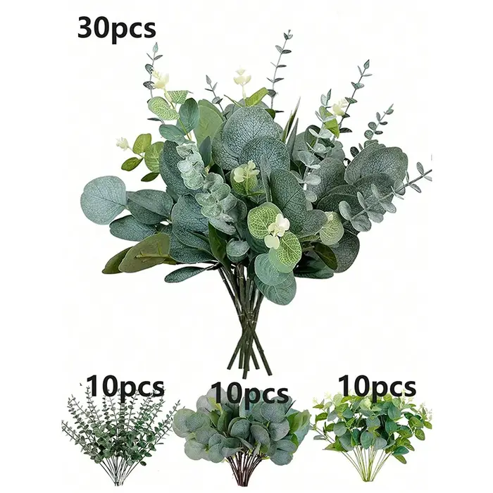 Bouquet de plantes artificielles d'eucalyptus