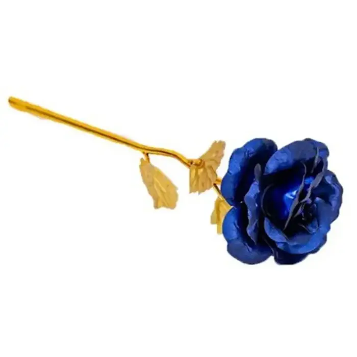 Feuille d'or sûre Rose fleur feuille d'or Rose fleur artificielle Rose fleur Simulation feuille d'or