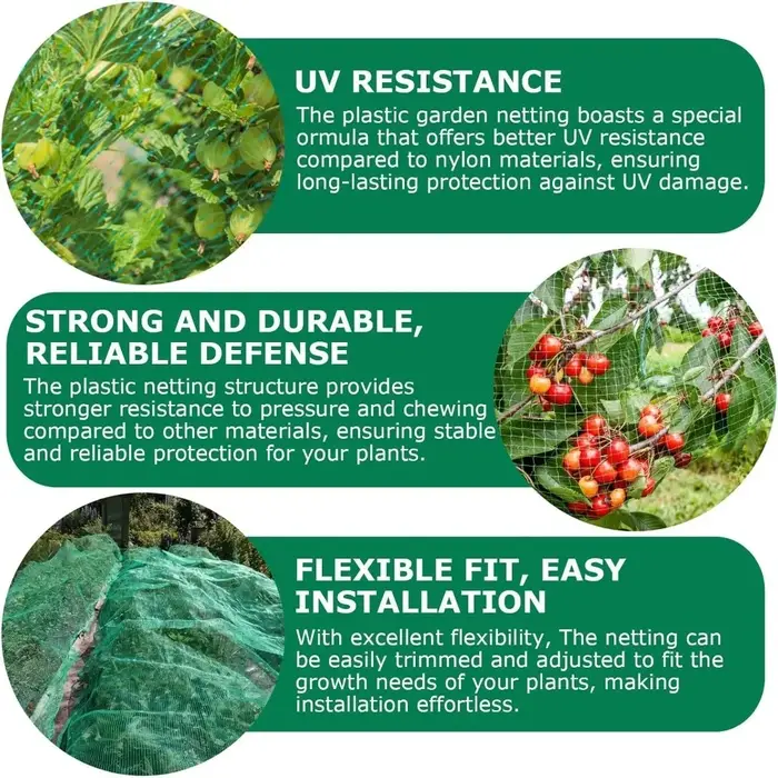 Filet de jardin en nylon pour protéger les plantes