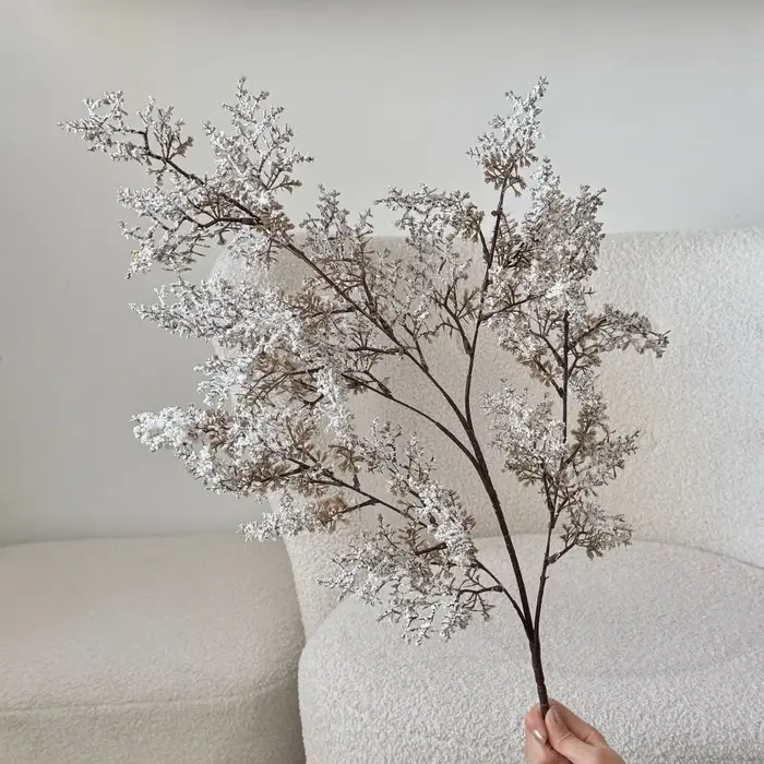 Plantes artificielles Wabi Sabi à effet de givre doux