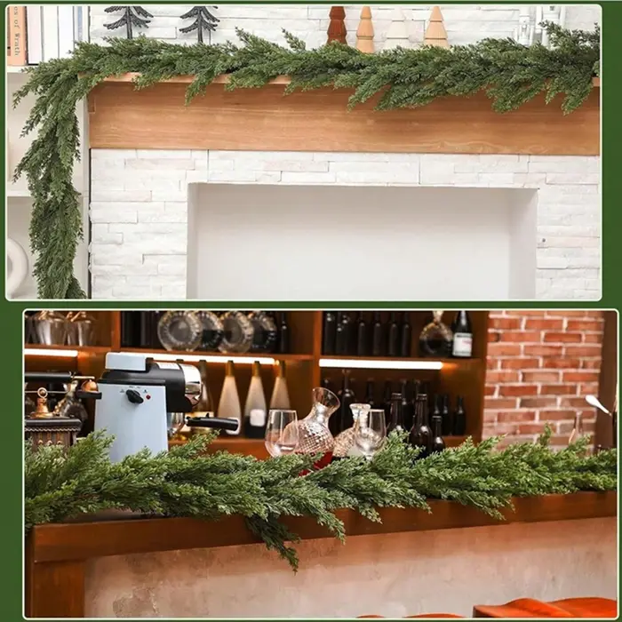 Plantes artificielles Verdure Feuillages Vigne De Noël Arbres De Mariage Cour Clôture Ornements Délicat Arche Maison Chambre Tenture Murale Décor