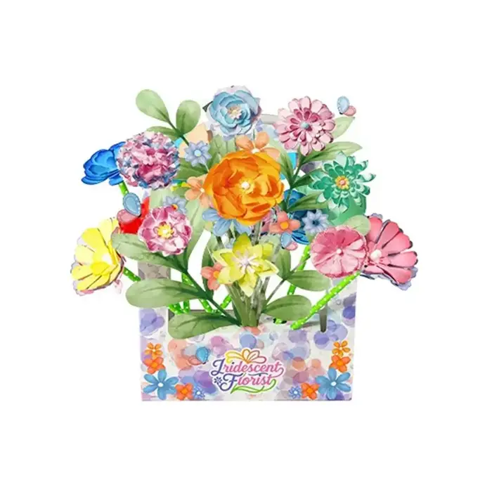 Kits d'artisanat de fleurs, jouets de Bouquet d'art et d'artisanat en papier pour enfants, créer des