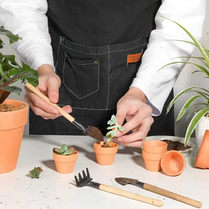 Pots Terra Cotta de 1.8 pouces, 16 pièces, jardinière en poterie, Pots de fleurs Cactus, Pot Succulent avec trou de Drainage, idéal pour les plantes, l'artisanat