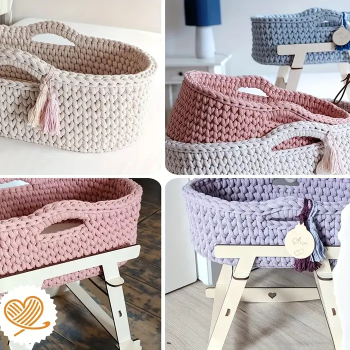Grande base en bois pour panier de Moïse
