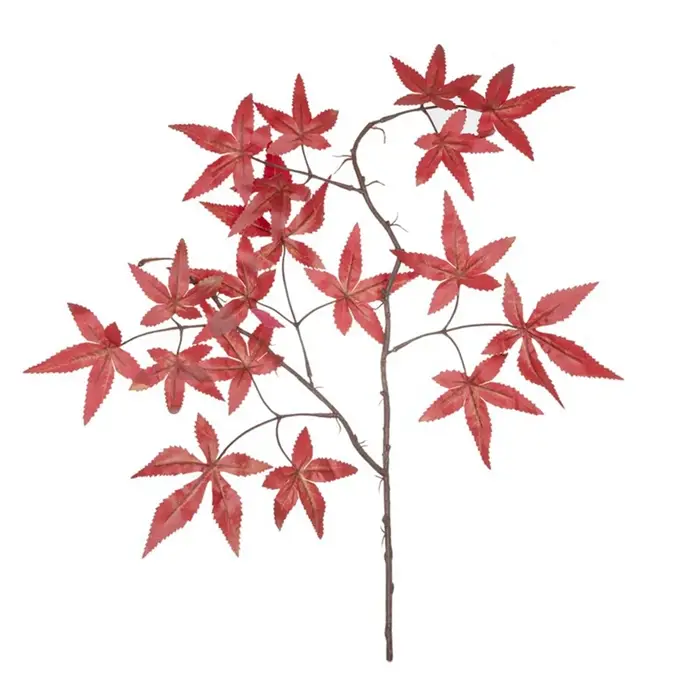 Feuille d'érable artificielle d'automne pour bouquet de mariée