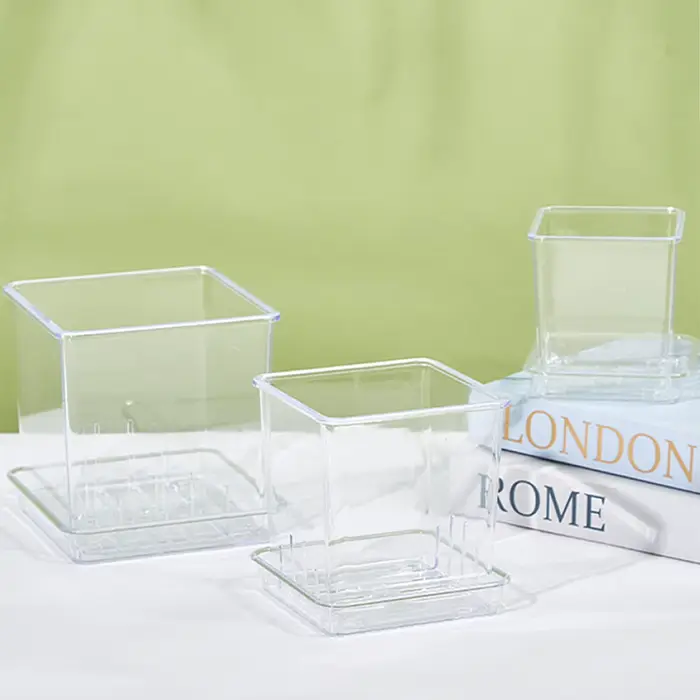 Pots de jardinières de jardin en plastique avec trou de pénétration d'eau respirant