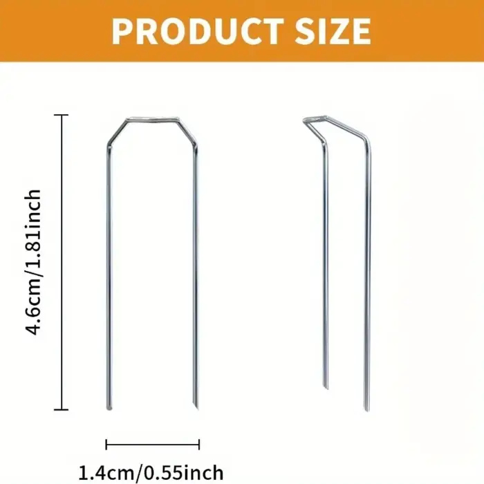 Clips de fixation portables et compacts pour jardinage - Pinces de support de plantes galvanisées en