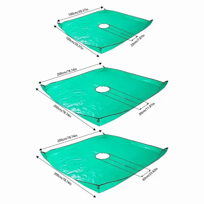 Bâche de protection paysagère imperméable avec trous de 7