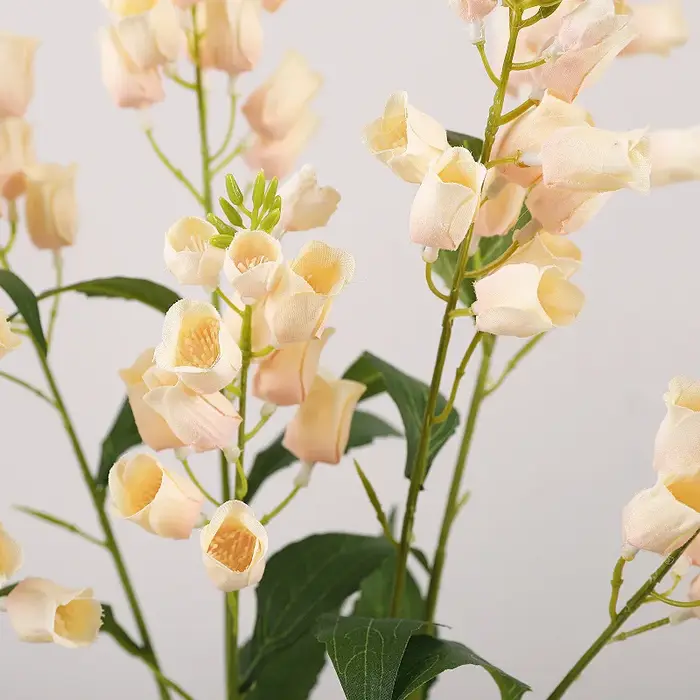 Lot de 5 fleurs artificielles en soie
