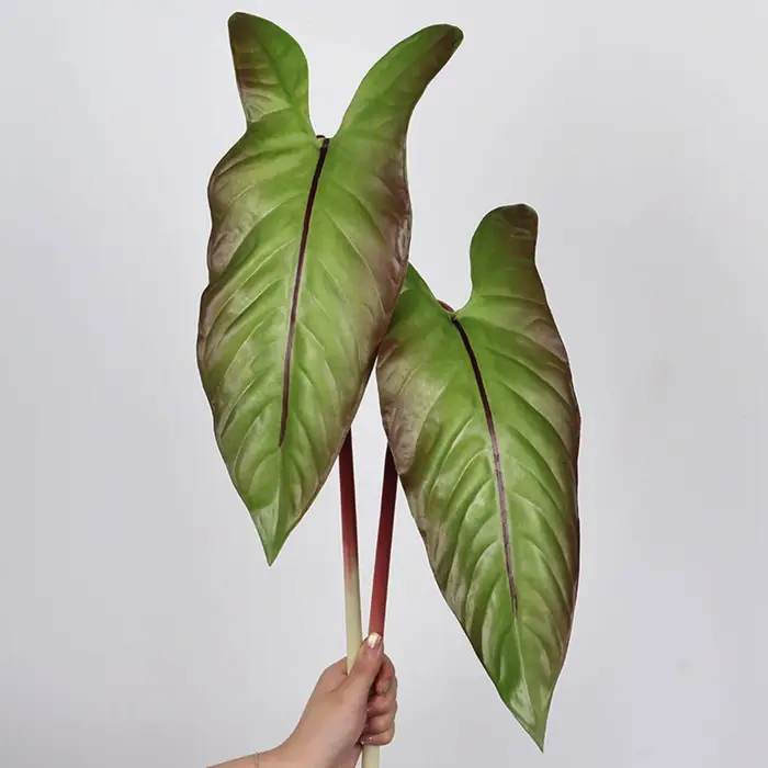 Feuille d'alocasie artificielle de 31 pouces