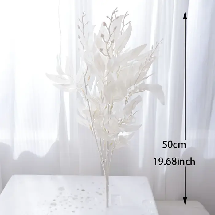 Plantes artificielles en feuilles de saule en soie