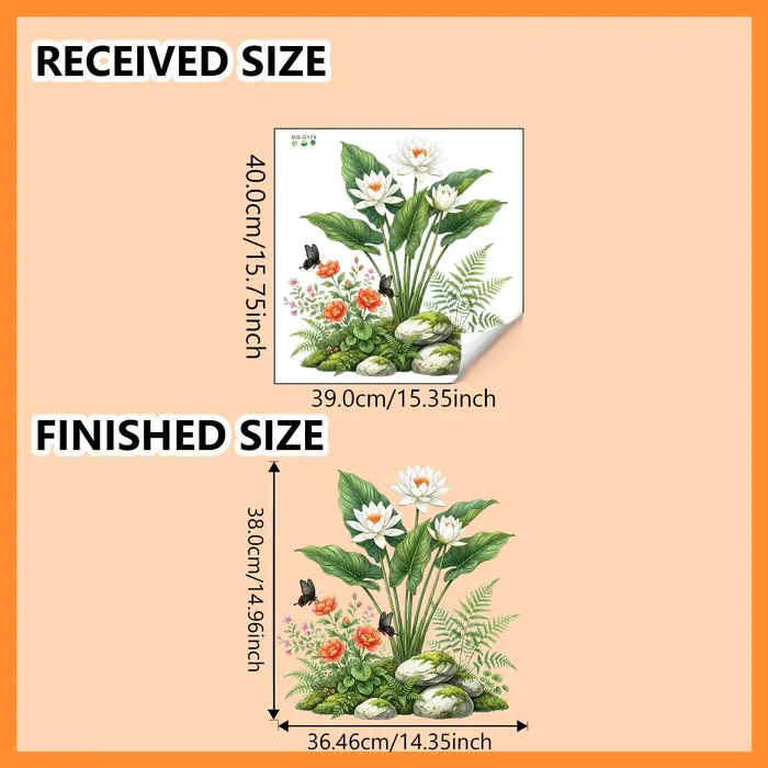 Autocollants décoratifs pour la maison, plantes et fleurs vertes printanières, autocollants muraux, 