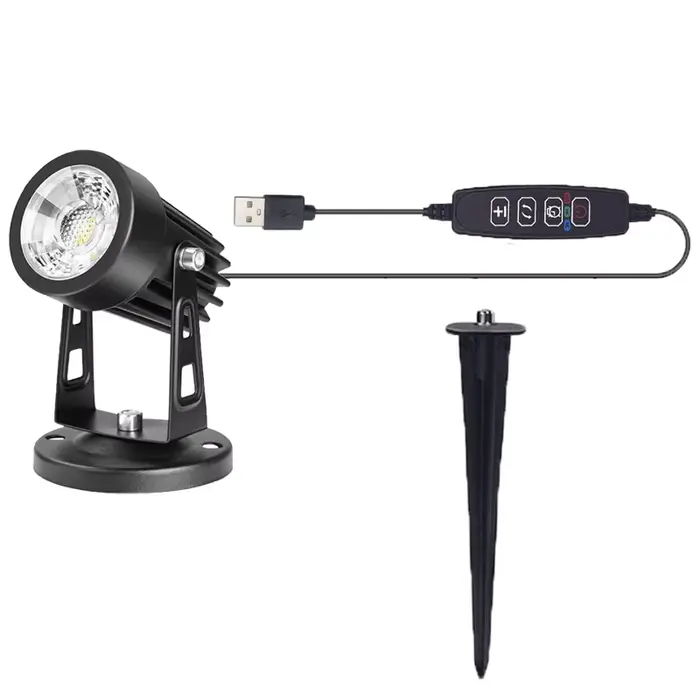 Spot Lumineux LED d'Nikà Intensité Réglable, Lampe Décorative, Plante en Pot, pour la Maison et le S