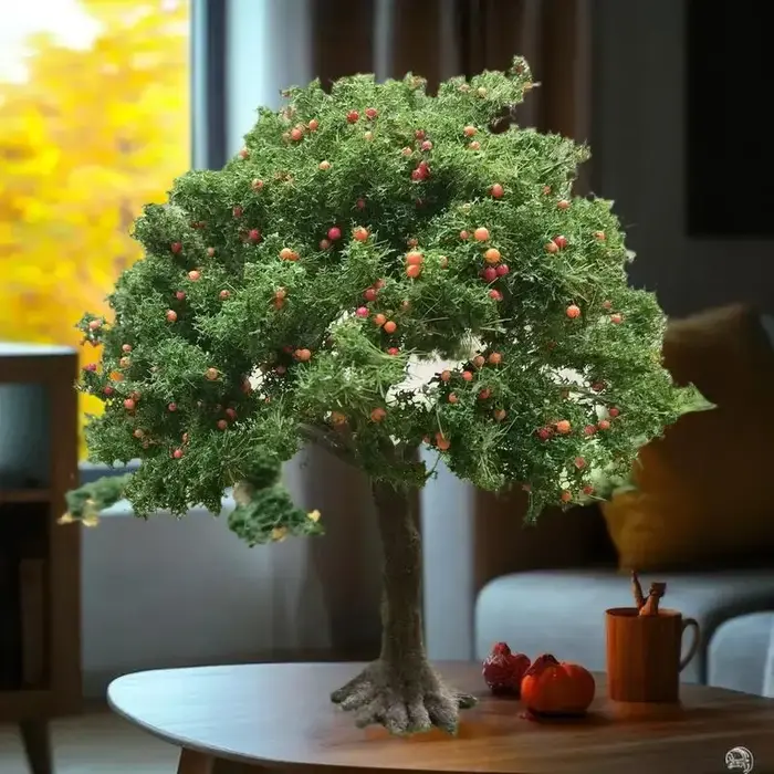 Arbres-fruits miniatures détaillés DIY pour aménagement de modèles