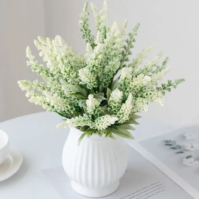 Fleurs artificielles plante lavande Festival saint valentin couronne de mariage maison extérieure cour jardin Vase Decora Bouquet de mariée bricolage cadeau