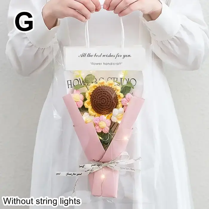 Bouquet de fleurs artificielles roses et tournesols