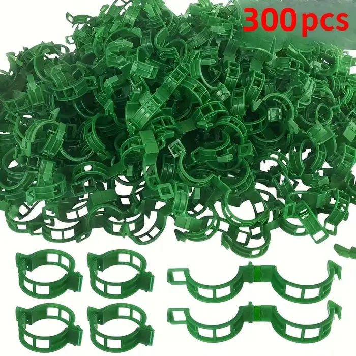 300 pinces à tomates, pour plantes grimpantes, pinces de support en plastique pour plantes, adaptées